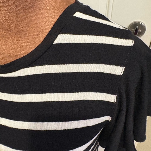 Cupio Black and White Striped Top - Picture 2 of 5